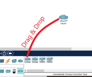 Adding cloud to packet tracer