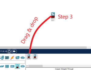 drag and drop firewall to the simulation window