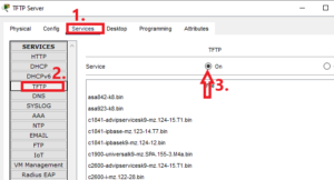 Enabling the TFTP service on the server