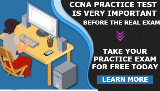 Banner ad for CCNA practice test 2